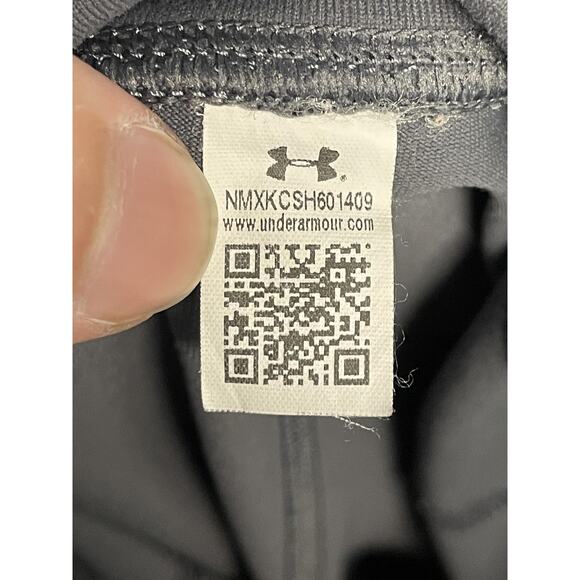 Under Armour Pants Womens Medium Gray HeatGear Capri Leggings Athletic 1299328 - Picture 7 of 8